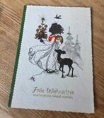 Engeltje draagt kerstboom naast hertje, Verzenden, Gelopen