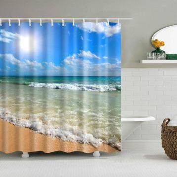 Zee Douchegordijn / Douche Gordijn Badkamer Zee Strand Water beschikbaar voor biedingen