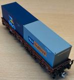 Märklin DB lage boord wagon met containers, Wisselstroom, Wagon, Ophalen of Verzenden, Zo goed als nieuw
