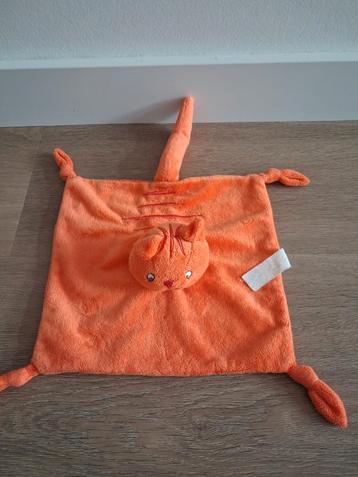 Knuffeldoekje Dikkie Dik kater oranje kat poes doekje K9543 beschikbaar voor biedingen