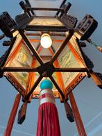 Chinese Hanglamp, Ophalen, Zo goed als nieuw, Hout, 50 tot 75 cm
