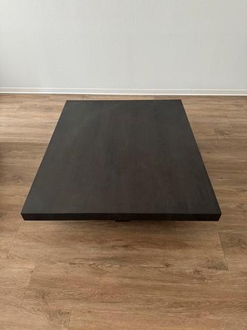 Hoge kwaliteit hout lage tafel meubel 100x120xH30cm zwart beschikbaar voor biedingen