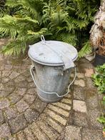 Zinken vuilnisemmer, Huis en Inrichting, Ophalen, Gebruikt