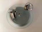 Plafonierre 2 spots, Ophalen of Verzenden, Gebruikt, Glas