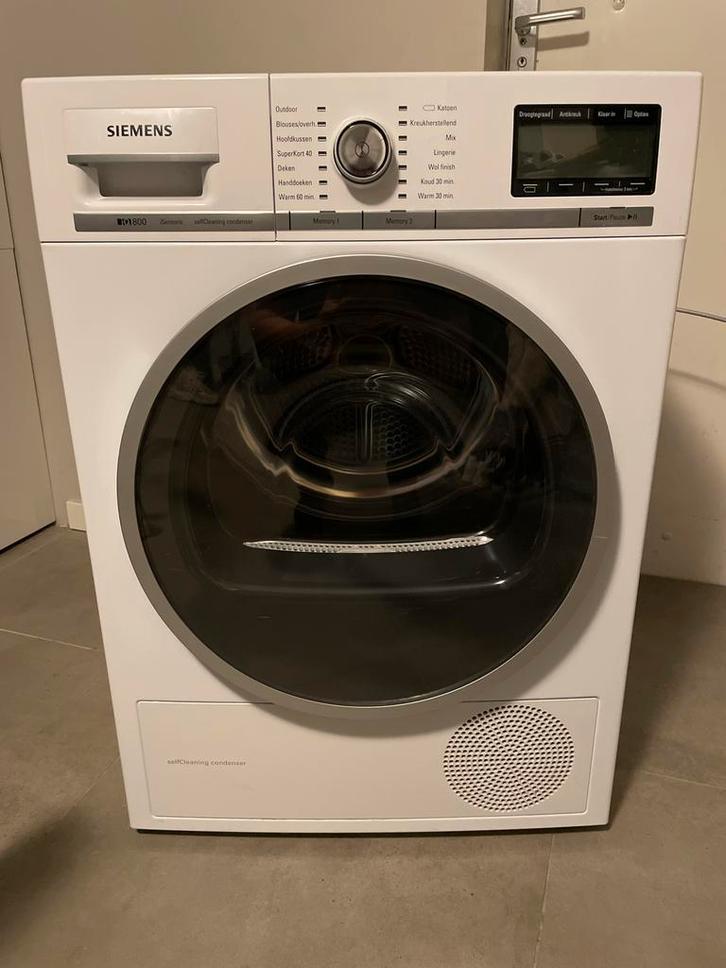 Siemens iQ800 iSensoric Warmtepompdroger - storing!, Witgoed en Apparatuur, Wasdrogers, Condens, Voorlader, 6 tot 8 kg, 85 tot 90 cm