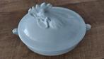 Brocante dekschaal met kipdeksel, Antiek en Kunst, Curiosa en Brocante, Ophalen of Verzenden