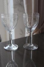 Antieke Franse wijn glazen set van 5, Antiek en Kunst, Ophalen of Verzenden