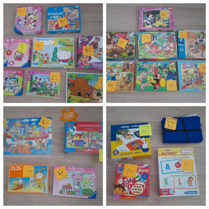 Kinderpuzzels en spelletjes, Kinderen en Baby's, Speelgoed | Kinderpuzzels, Gebruikt, 4 tot 6 jaar, 10 tot 50 stukjes, Ophalen of Verzenden