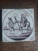 Antieke Tegel met Bijbelse Voorstelling, Antiek en Kunst, Ophalen of Verzenden