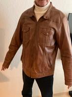 Leren heren jas, van WE, Ophalen of Verzenden, Zo goed als nieuw, Maat 56/58 (XL), Bruin