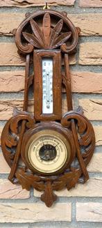 PRACHTIGE ANTIEKE BAROMETER ANNEX THERMOMETER IN PRIMA WERKE, Ophalen of Verzenden, Zo goed als nieuw