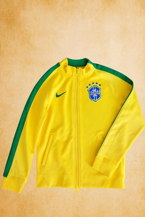 Nike Brazil trainingsvest 128-137 cm, Sport en Fitness, Voetbal, Zo goed als nieuw, Trainingspak, Maat XS of kleiner, Ophalen of Verzenden
