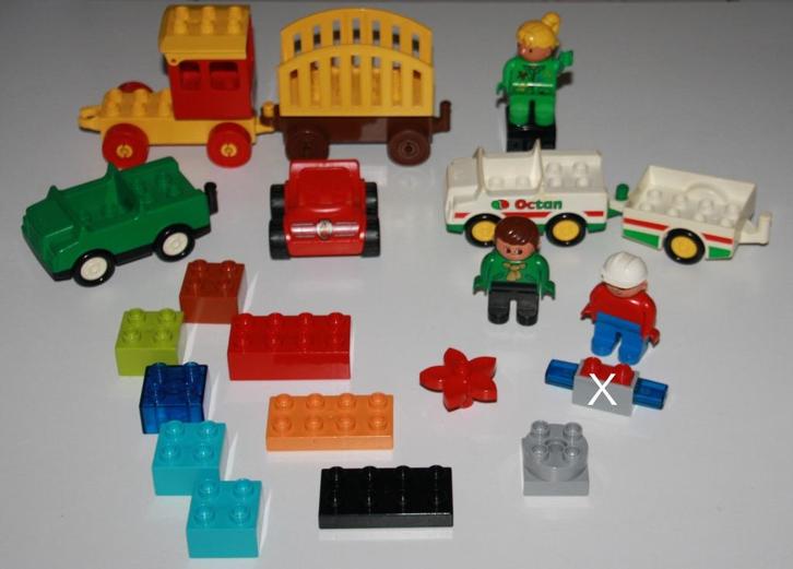 Lego Duplo div. vintage & losse blokjes auto trein bloem 2x, Kinderen en Baby's, Speelgoed | Duplo en Lego, Zo goed als nieuw