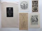 Exlibris / Gelegenheids - Engelien Reitsma Valenca - 5x, Antiek en Kunst, Verzenden