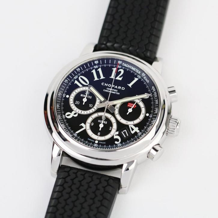 Chopard Mille Miglia 42 (Zeer goed/ 2010), Sieraden, Tassen en Uiterlijk, Horloges | Heren, Gebruikt, Polshorloge, Overige merken