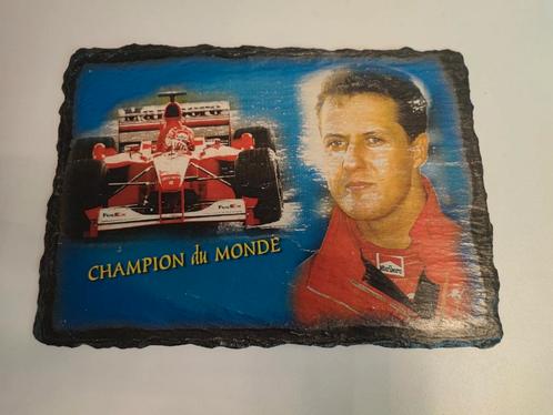 Vintage: leisteen plaat Michael Schumacher - Ferrari F1, Verzamelen, Automerken, Motoren en Formule 1, Zo goed als nieuw, Formule 1