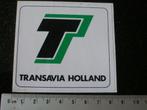 sticker Transavia Holland logo T, Verzenden, Zo goed als nieuw, Bedrijf of Vereniging