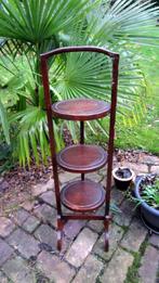 Antiek Engelse cakestand / etagère, klapetagère, Antiek en Kunst, Ophalen of Verzenden