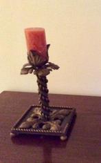 Mooie oude ijzeren kandelaar, Ophalen of Verzenden