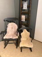 Zwarte kinder schommelstoel, Antiek en Kunst, Antiek | Meubels | Stoelen en Banken, Ophalen of Verzenden