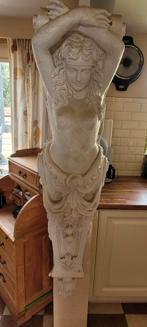 2x vrouwenfiguur zuil grieks, Huis en Inrichting, Woonaccessoires | Zuilen en Pilaren, Ophalen, Zo goed als nieuw