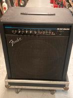 Fender M-80 Bas Versterker met flightcase, Ophalen, Zo goed als nieuw, Basgitaar, 100 watt of meer