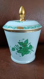 Herend Apponyi Groen Voorraadpot - Nieuwstaat, Huis en Inrichting, Ophalen of Verzenden, Nieuw