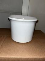 Witte Bloempot, Huis en Inrichting, Emmers, Ophalen of Verzenden, Gebruikt, Overige materialen