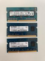 3x 2GB DDR3 SODIMM RAM geheugen, Computers en Software, RAM geheugen, Gebruikt, DDR3, Ophalen of Verzenden, 2 GB