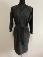 J230 - Zwart-groene polyamide Sandwich jurk maat S (1), Kleding | Dames, Jurken, Maat 38/40 (M), Zwart, Ophalen of Verzenden, Zo goed als nieuw