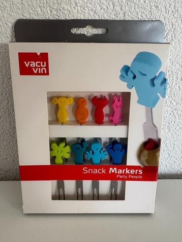 Cocktail vorkjes Vavu Vin, speels, kleurrijk, ongebruikt beschikbaar voor biedingen