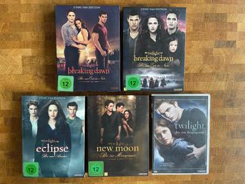 Twilight dvd pakket - 6x DVD - 4 Fan Edition + losse dvd beschikbaar voor biedingen