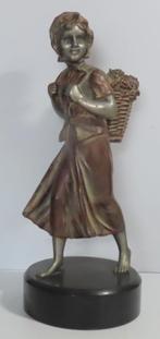 Uit inboedel: Bronzen beeld "De druivenoogst" incl verzenden, Verzenden
