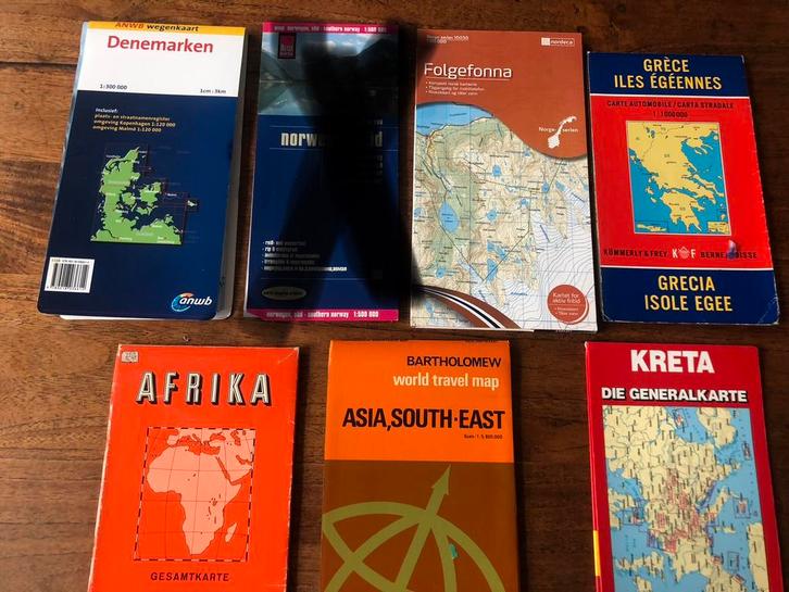 Wegenkaarten Europa & Azië - Diverse Regio's, Boeken, Atlassen en Landkaarten, Zo goed als nieuw, Landkaart, Europa Overig, 1800 tot 2000