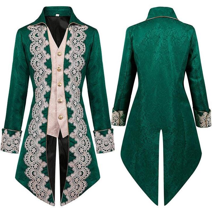 Groene heren steampunk jas / victoriaanse middeleeuwse, Kleding | Heren, Carnavalskleding en Feestkleding, Nieuw, Kleding, Historisch