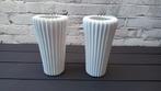 2 Vintage Ikea Bista Plisse Lampen - Wit Porselein, Overige materialen, Vintage, Ophalen of Verzenden, Zo goed als nieuw
