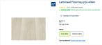 1 pak Gamma laminaat flooring grijs eiken, Ophalen, Kunststof, 50 tot 150 cm, Nieuw