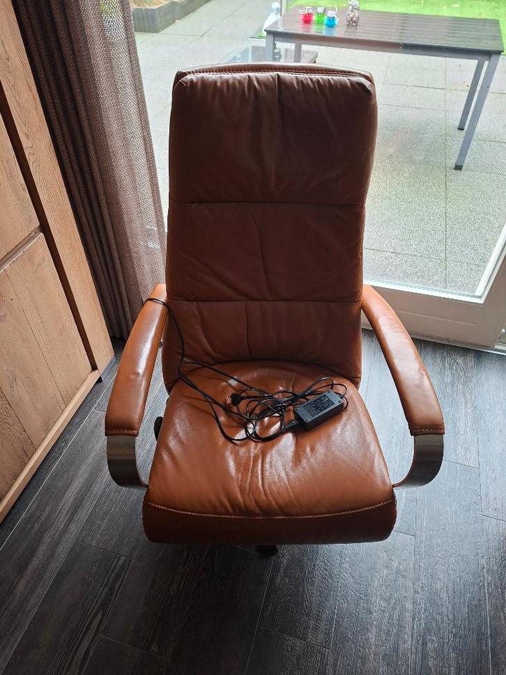 sta-op-stoel/relax van Prominent, Huis en Inrichting, Fauteuils, Gebruikt, Leer, 50 tot 75 cm, 75 tot 100 cm, Ophalen