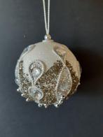 Zilver witte glitterbal Kurt S. Adler, Verzenden, Nieuw