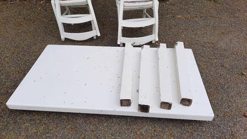 Eettafel met stoelen, Huis en Inrichting, Tafels | Eettafels, Gebruikt, 50 tot 100 cm, 100 tot 150 cm, Vijf personen of meer, Rechthoekig