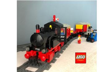 Legoland 7722 Goederen Stoomtrein (1985) met powerfuncties beschikbaar voor biedingen
