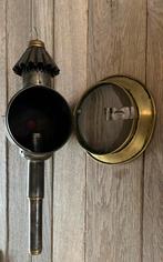 Oude koperen trein lamp, Ophalen of Verzenden, Zo goed als nieuw, Trein, Overige typen