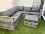 Loungeset wicker met kussens, 5 zitplaatsen, Gebruikt, Ophalen of Verzenden, Loungeset