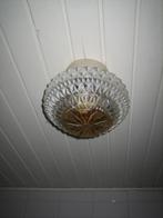 retro plafondlamp, Ophalen of Verzenden, Gebruikt, Glas