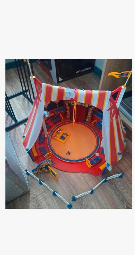 Playmobil Circustent met extra accessoires, Kinderen en Baby's, Speelgoed | Playmobil, Gebruikt, Complete set, Ophalen of Verzenden