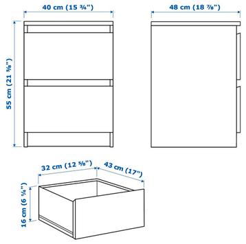 Compleet Ikea Malm bed 140x200 + nachtkastjes - afbeelding 13