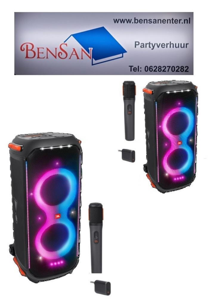 muziekinstallatie geluid speaker Part box huren bensan enter, Hobby en Vrije tijd, Feestartikelen | Verhuur, Zo goed als nieuw