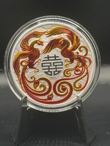 3 x 1oz Double Phoenix - zilver goud Myths & Legends kleur beschikbaar voor biedingen