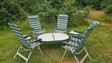 Complete set Crespo Tuinstoelen met Tafel  beschikbaar voor biedingen