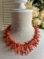 Vintage bloedkoraal ketting - takjes koraal, Ophalen of Verzenden, Zo goed als nieuw, Rood